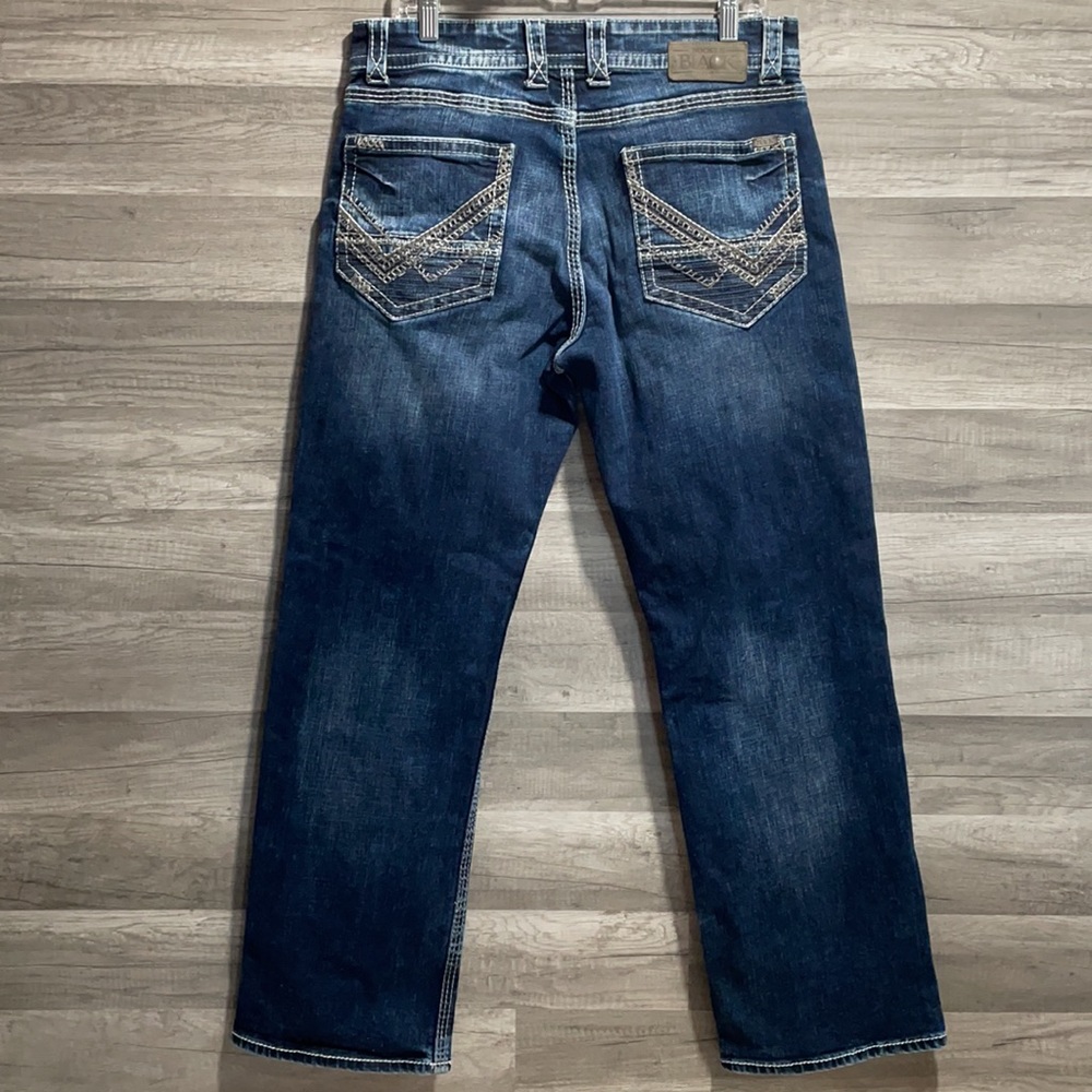 Buckle Men’s Straight Jeans - Dark Blue Denim